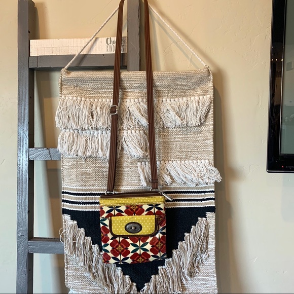 Fossil Handbags - Fossil key per canvas waxed crossbody